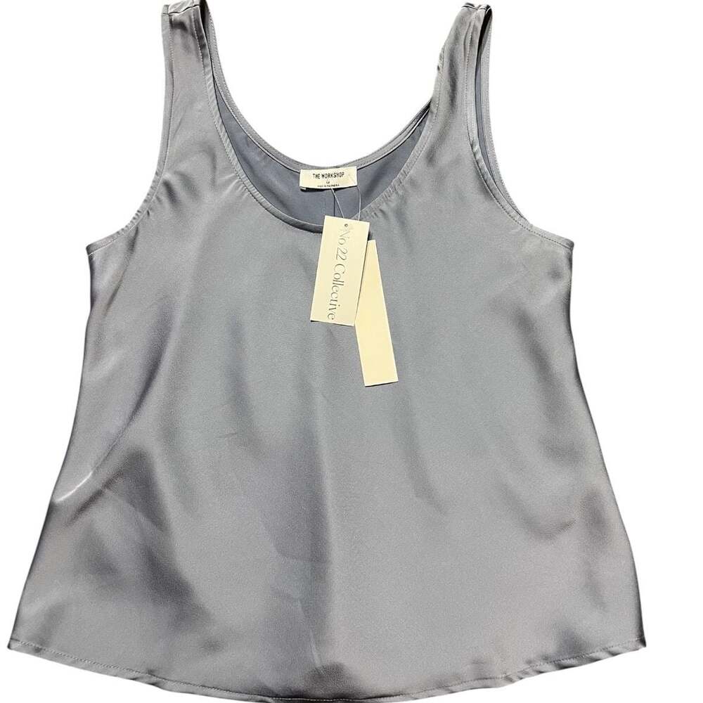 The Workshop No. 22 Collective Vera Top in Dusty Blue